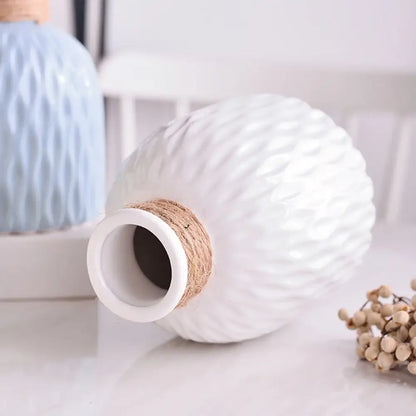Water Ripple Plastic Vase - Modern Nordic Style