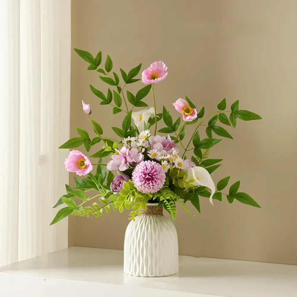 Water Ripple Plastic Vase - Modern Nordic Style
