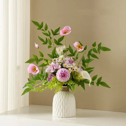 Water Ripple Plastic Vase - Modern Nordic Style