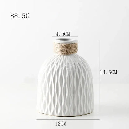 Water Ripple Plastic Vase - Modern Nordic Style