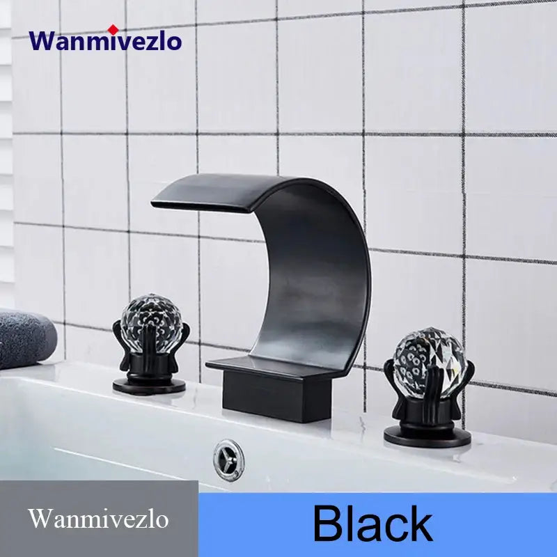 Waterfall Bathroom Basin Faucet - Hot/Cold Mixer