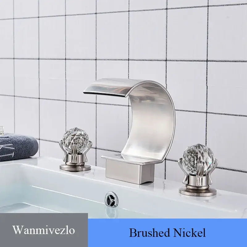 Waterfall Bathroom Basin Faucet - Hot/Cold Mixer