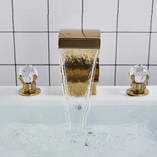 Waterfall Bathroom Basin Faucet - Hot/Cold Mixer - Tampa Home & Garden Store