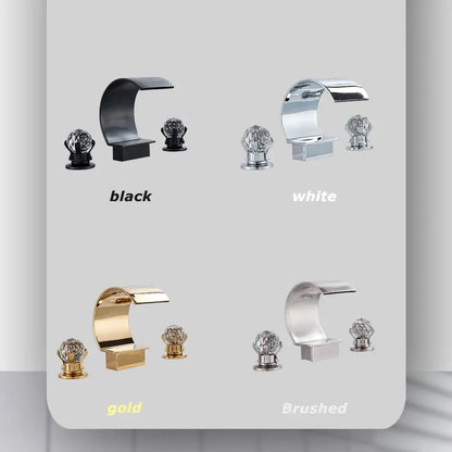 Waterfall Bathroom Basin Faucet - Hot/Cold Mixer