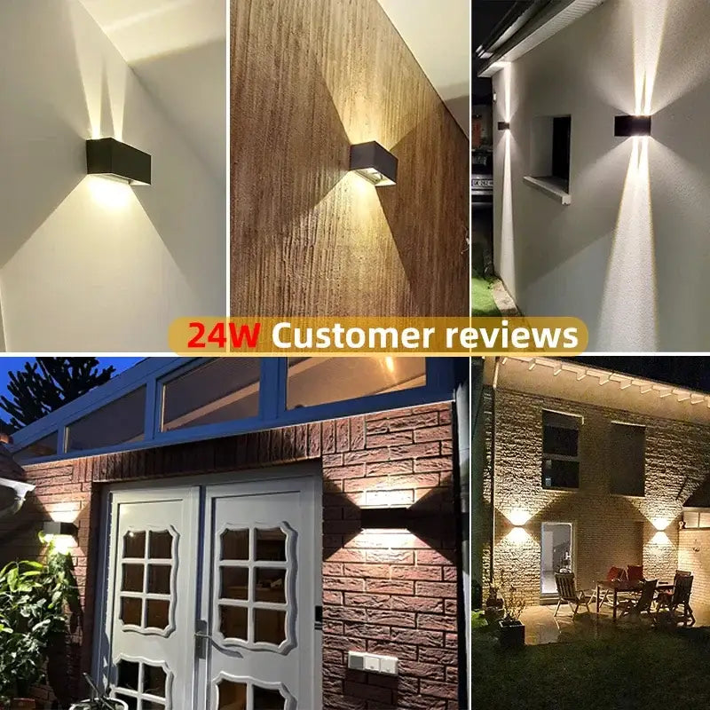 Waterproof Aluminum LED Wall Lamp - Outdoor & Indoor Lighting