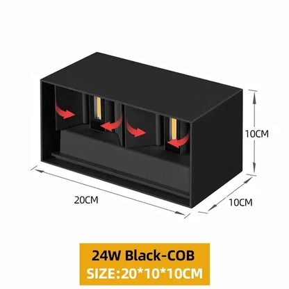 Waterproof Aluminum LED Wall Lamp - Outdoor & Indoor Lighting