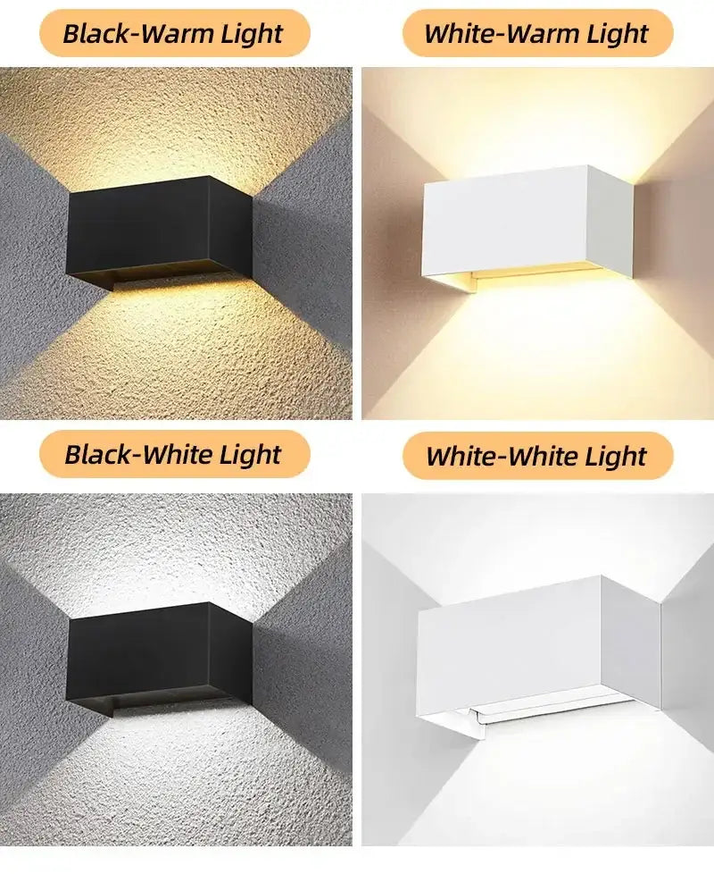 Waterproof Aluminum LED Wall Lamp - Outdoor & Indoor Lighting