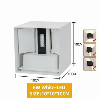 Waterproof Aluminum LED Wall Lamp - Outdoor & Indoor Lighting