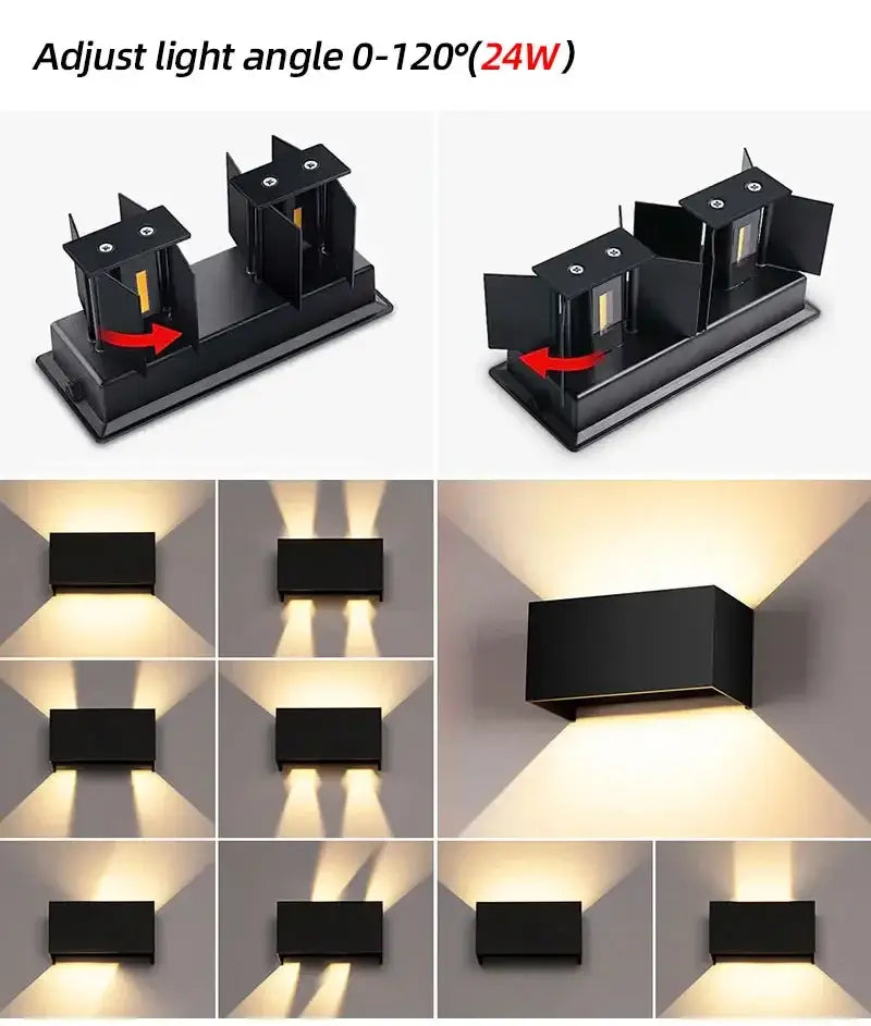 Waterproof Aluminum LED Wall Lamp - Outdoor & Indoor Lighting