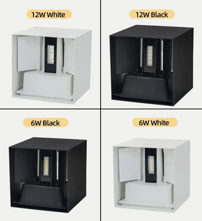 Waterproof Aluminum LED Wall Lamp - Outdoor & Indoor Lighting