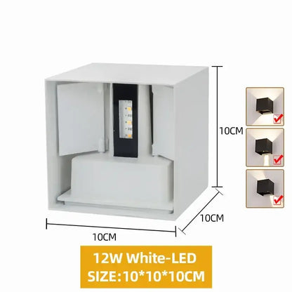 Waterproof Aluminum LED Wall Lamp - Outdoor & Indoor Lighting