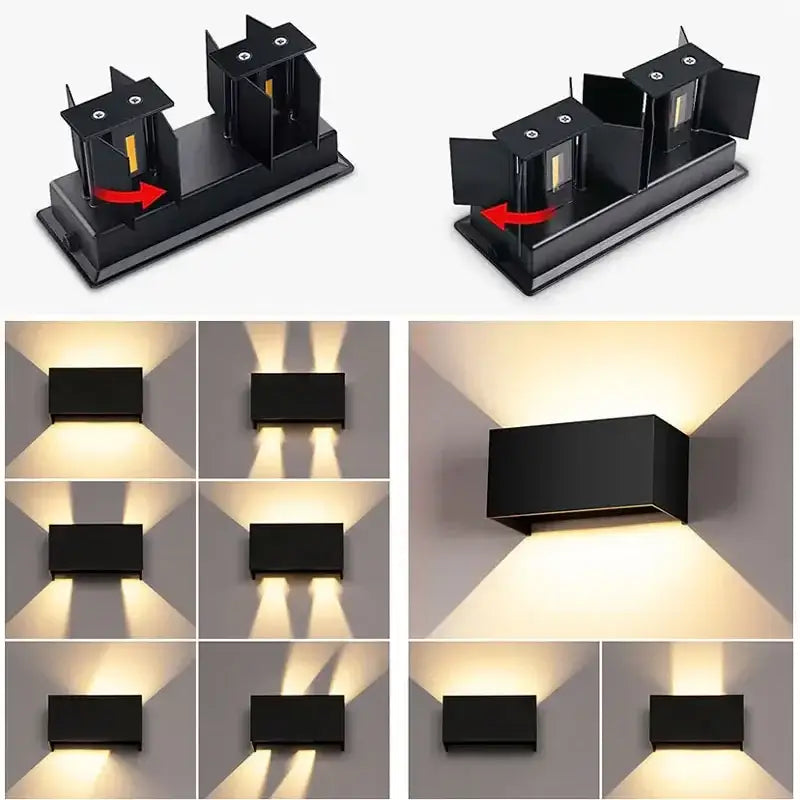 Waterproof Aluminum LED Wall Lamp - Outdoor & Indoor Lighting