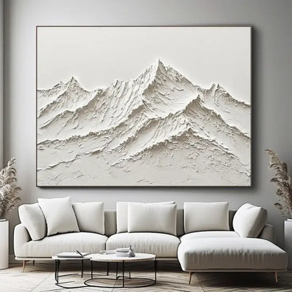 White Mountain 3D Canvas Wall Art