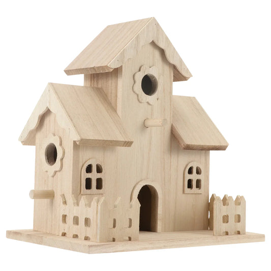 Nido de Madera para Pájaros Decoración de Jardín