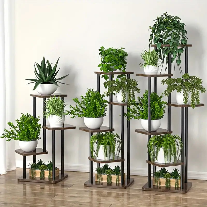 Wooden Plant Stand Shelf Tiered Flower Pot Display