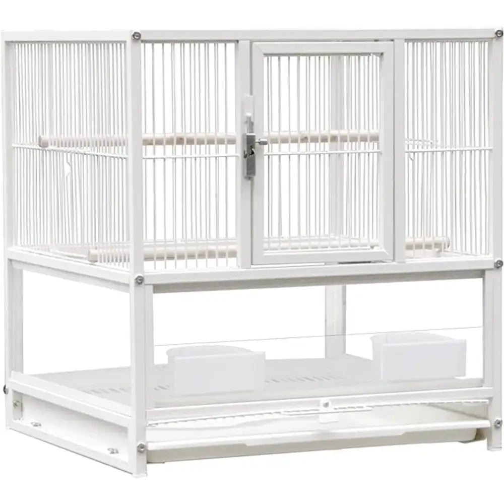 Wrought Iron Bird Cage for Conures, Lovebirds - 30 Inch