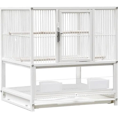 Wrought Iron Bird Cage for Conures, Lovebirds - 30 Inch