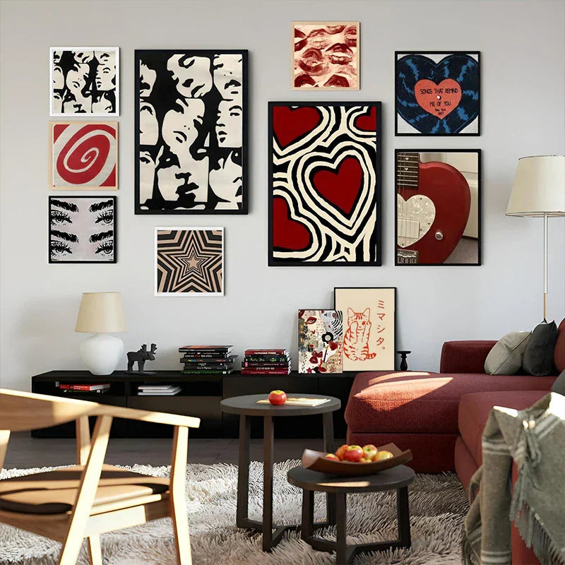 Y2K Rock Style Canvas Posters for Retro Chic