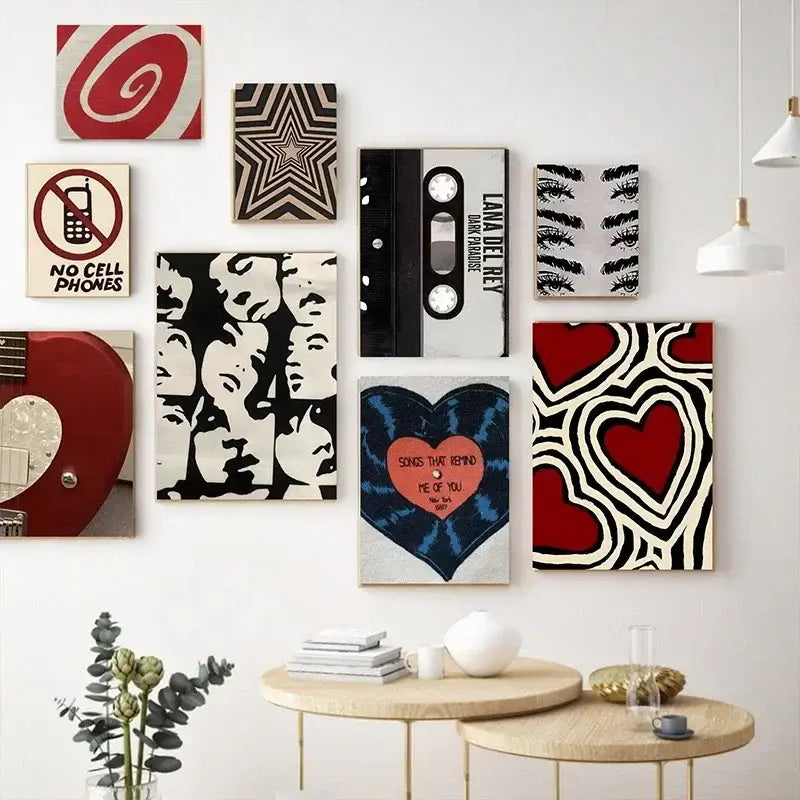 Y2K Rock Style Canvas Posters for Retro Chic