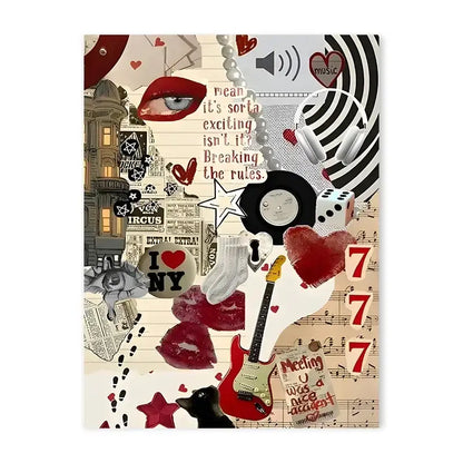 Y2K Rock Style Canvas Posters for Retro Chic