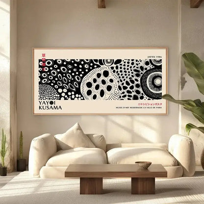 Póster de Arte Floral de Yayoi Kusama - Lienzo Grande