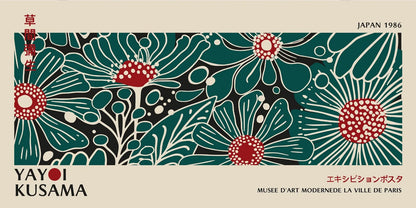 Yayoi Kusama Flower Canvas Wall Art