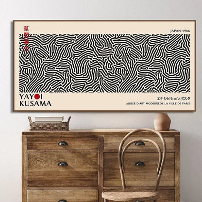 Yayoi Kusama Flower Canvas Wall Art