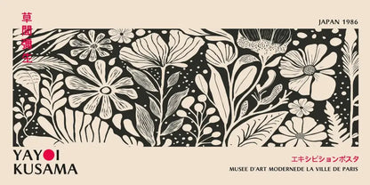 Yayoi Kusama Flower Canvas Wall Art