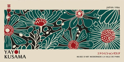 Yayoi Kusama Flower Canvas Wall Art