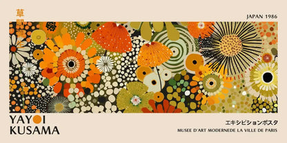 Yayoi Kusama Flower Canvas Wall Art
