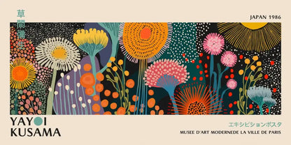 Yayoi Kusama Flower Canvas Wall Art