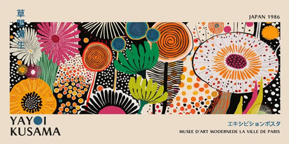 Yayoi Kusama Flower Canvas Wall Art