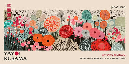 Yayoi Kusama Flower Canvas Wall Art
