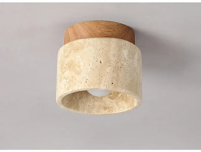 Yellow Marble Ceiling Light for Home or Commercial Spaces