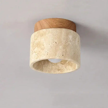 Yellow Marble Ceiling Light for Home or Commercial Spaces