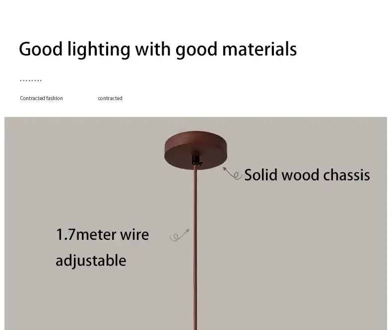 Yellow Stone LED Pendant Chandelier - Retro Nordic Style