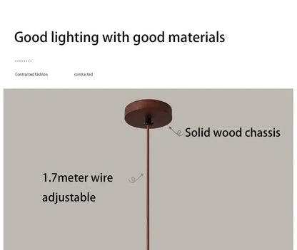 Yellow Stone LED Pendant Chandelier - Retro Nordic Style