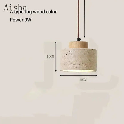 Yellow Stone LED Pendant Chandelier - Retro Nordic Style