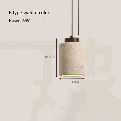 Yellow Stone LED Pendant Chandelier - Retro Nordic Style