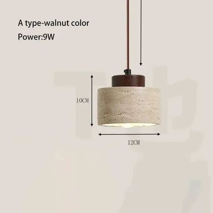 Yellow Stone LED Pendant Chandelier - Retro Nordic Style
