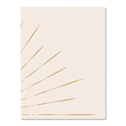 Yellow Sun Rising Horizon Wall Art