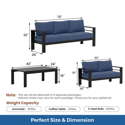 Heavy Duty Patio Set And The Thick Soft Cushions