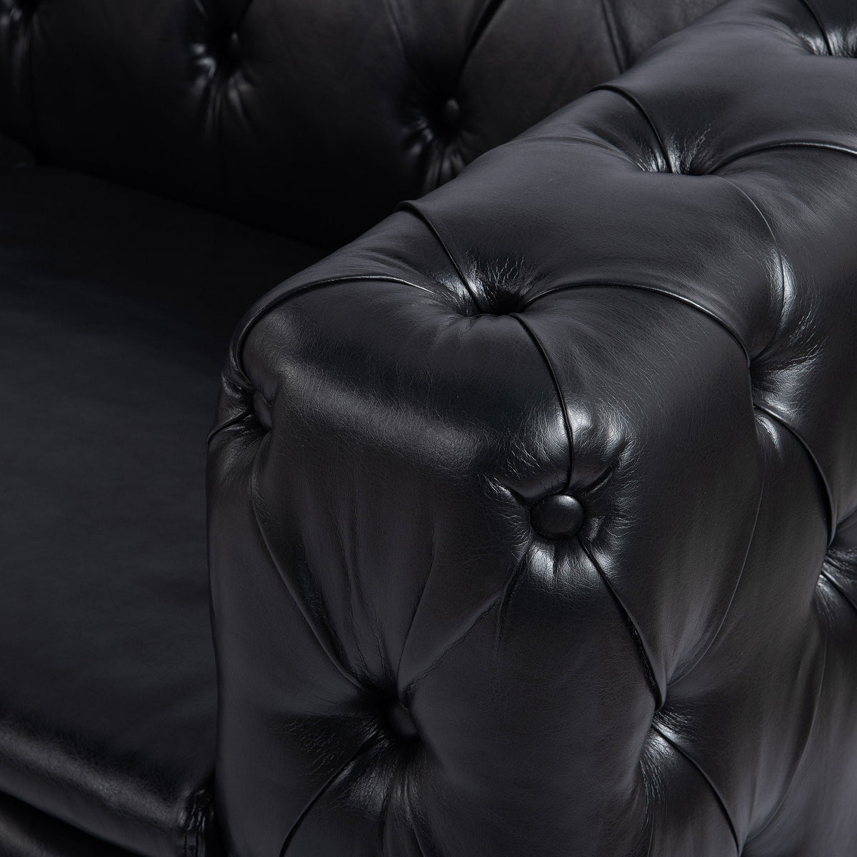 Modern 3 Seater Sofa with Square Arm and Cushion