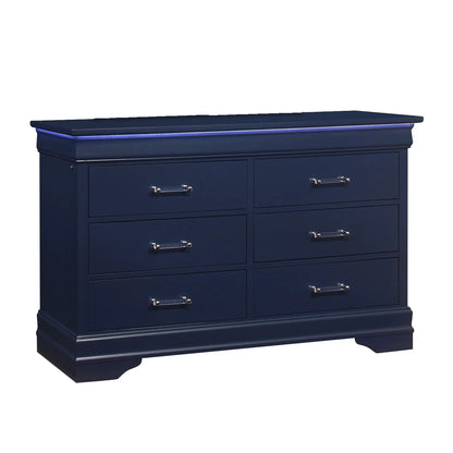 Charleston 5 Piece Bedroom Set With LED Headboard