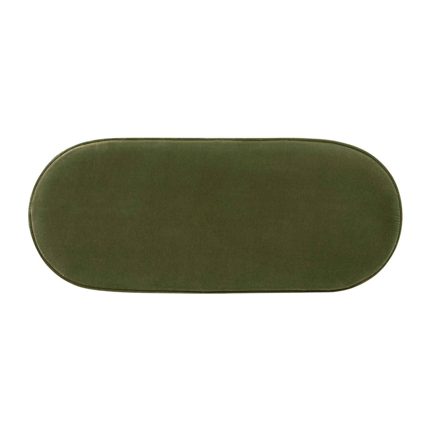 Serena oval storage bench ottoman in olive velvet by HouseOfZazla on Tampa Home & Garden Store