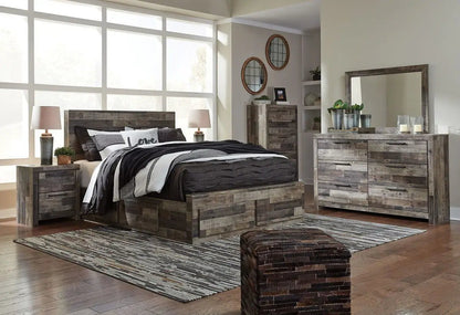 Derekson Panel Bedroom Set with Butcher Block