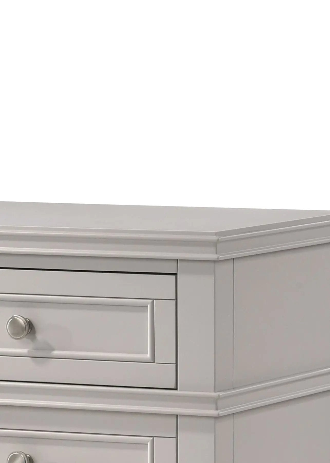 Three Drawer Nightstand with USB Charging Port