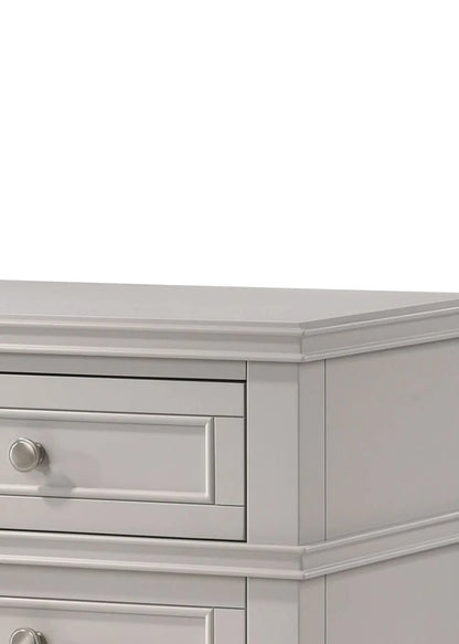 Three Drawer Nightstand with USB Charging Port