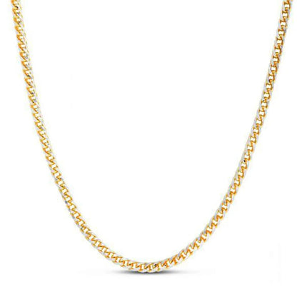 14k yellow gold pave Franco chain necklace, 4.00 mm, by Bids.com on Tampa Home & Garden Store
