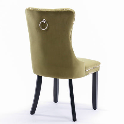 Nikki High End Tufted Dining Chair Set of Two